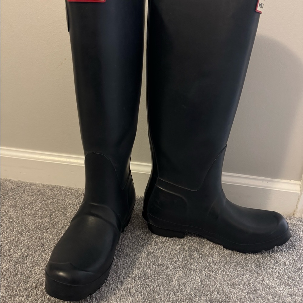 Hunter Navy Blue Rainboots